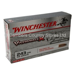 Winchester .243 Varmint X 58 Grain 20 Pack